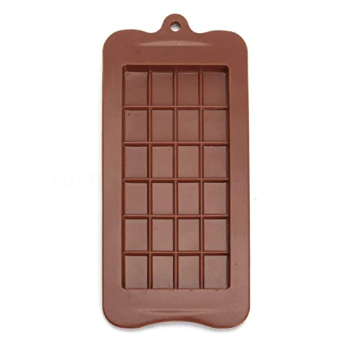 Stewit® Silicone Bar Chocolate Mould Break Apart Choc Block Mould, Chocolate Color (Pack of 1) - Image 2
