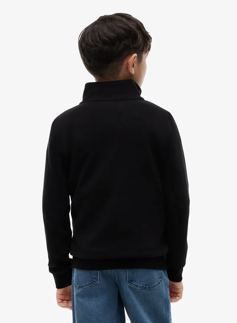 Tommy Hilfiger Logo Badge Quarter-Zip Sweatshirt