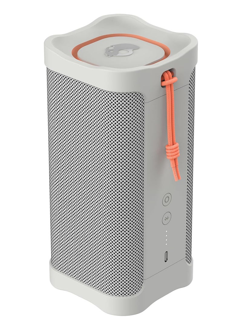 Skullcandy Terrain XL Wireless Bluetooth Speaker - IPX7 Waterproof Portable Speaker, 18 Hour Battery, Nylon Wrist Wrap, True Wireless Stereo White - Image 1