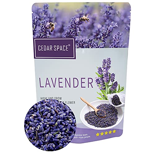 Cedar Space Dried Lavender Flowers for Home Fragrance Sachets Grade Dried Lavender Flowers for Tea, Baking, Lemonade, Baths, Wedding Decoration, Fresh Fragrance - Image 2