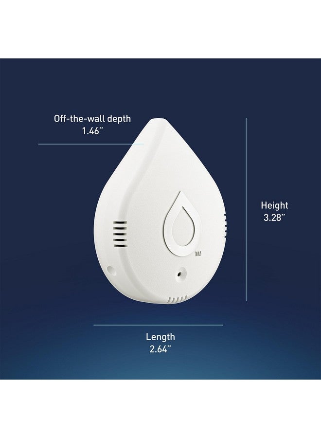 موين جهاز كشف تسربات المياه الذكي من موين فلو، جهاز إنذار استشعار المياه للمنزل، عبوة واحدة، أبيض، 920-004 - Image 5