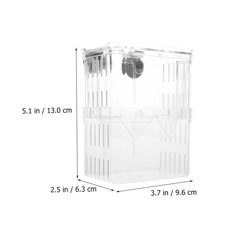 Large Aquarium Breeding Box with Suction Cups for Separating Aggressive or Injured Fish - Image 3