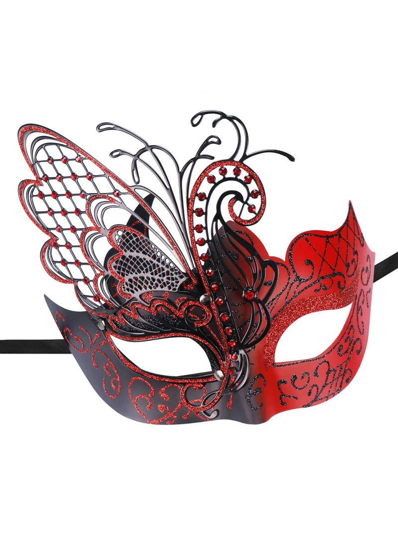 general Mysterious Venetian Couple Mask Butterfly Lady Masquerade Party Mask Evening Prom Ball Mask Bar Costumes Accessory - Image 3