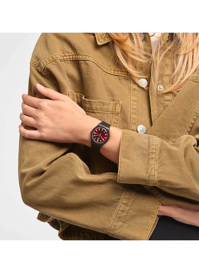 Swatch - Unisex Watch Bio-sourced material Quartz SIR RED - Image 1