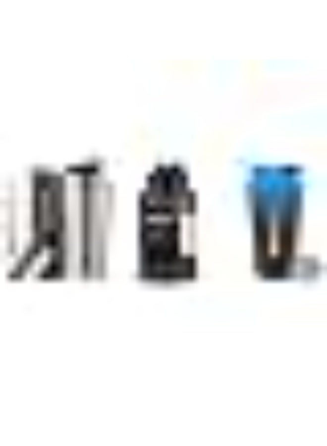 Boldfit Gallon Water Bottle (2.5 Litre, Plastic, Black Yellow), Shakers for protein shake (500 ml) & Stainless Steel Gym Shaker (700 ml)