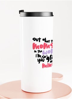 LIT White Tumbler Funny Best Mom Quote Straight Tumbler Gift for Mom Funny Mom Quote  - Image 2