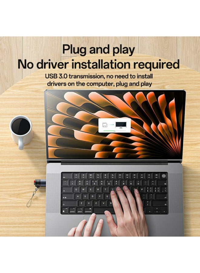 YESIDO GS36 USB 3.0 TF Card Reader High Speed 5Gbps Data Transfer Aluminum Alloy Memory Card Reader - Image 4