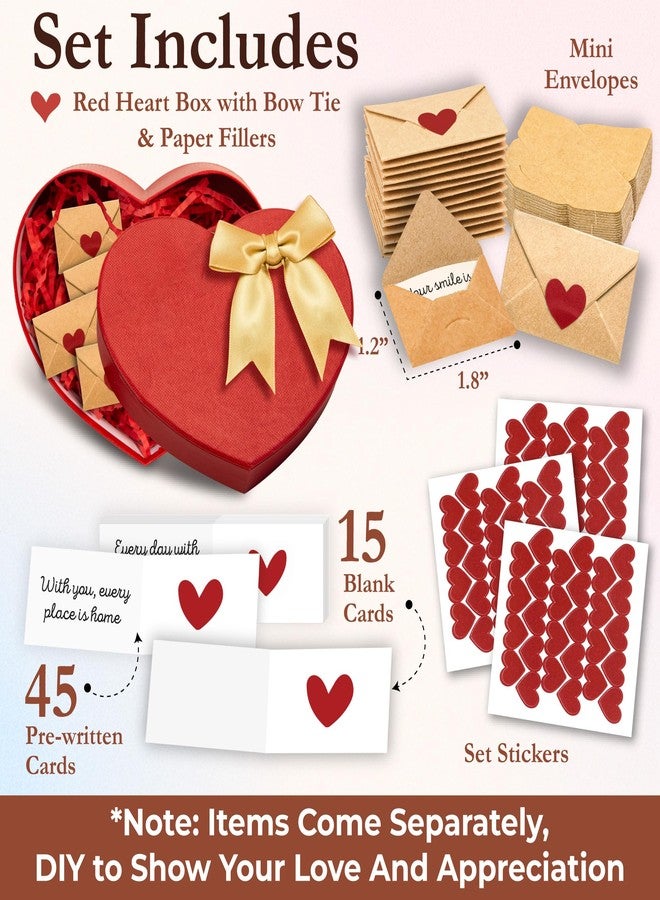 STOFINITY 60 Mini Love Notes For Him Her - Cute Couple Gifts For Boyfriend Birthday Gift Ideas, Christmas Gifts For Girlfriend Long Distance, Lunch Notes For Husband, Romantic Valentines Day Gift - Image 2