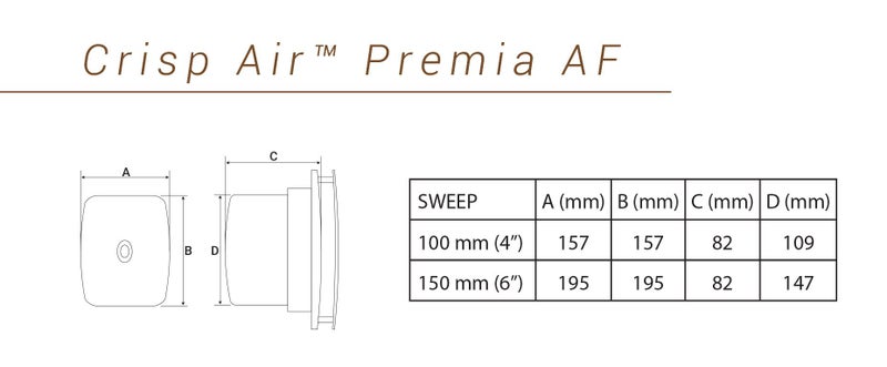 Usha Premia AF 150mm Exhaust Fan (Stainless Steel) - Image 2