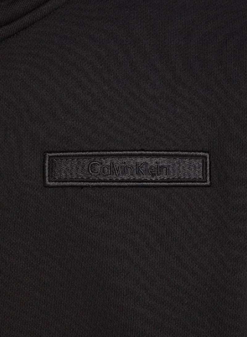 Calvin Klein Ck Black Embroidered Logo Zip for Men | Best Price UAE