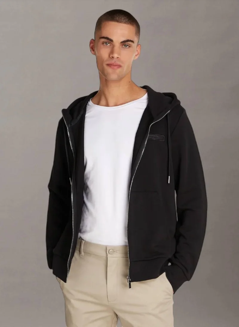 Embroidered Logo Zip