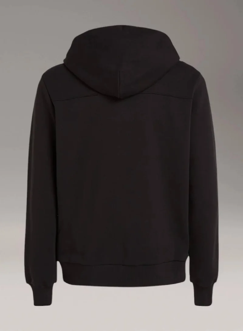 Calvin Klein Ck Black Embroidered Logo Zip for Men | Best Price UAE