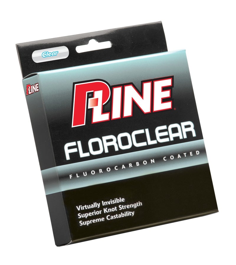 P-Line Floroclear Fluorocarbon-Coated Fishing Line â€“ Virtually Invisible, Low Memory, Long Casting Performance for Freshwater & Saltwater | 30lb-260yds | Clear