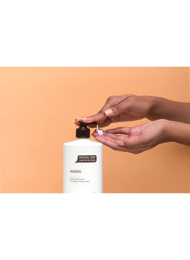 AHAVA Hava Dead Sea Water Mineral Body Lotion Daily Moisturizing & Hydrating Body Lotion With Osmoter Exclusive Blend Of Dead Sea Minerals & Nourishing Botanical Extracts Original 24 Fl.Oz  - Image 3