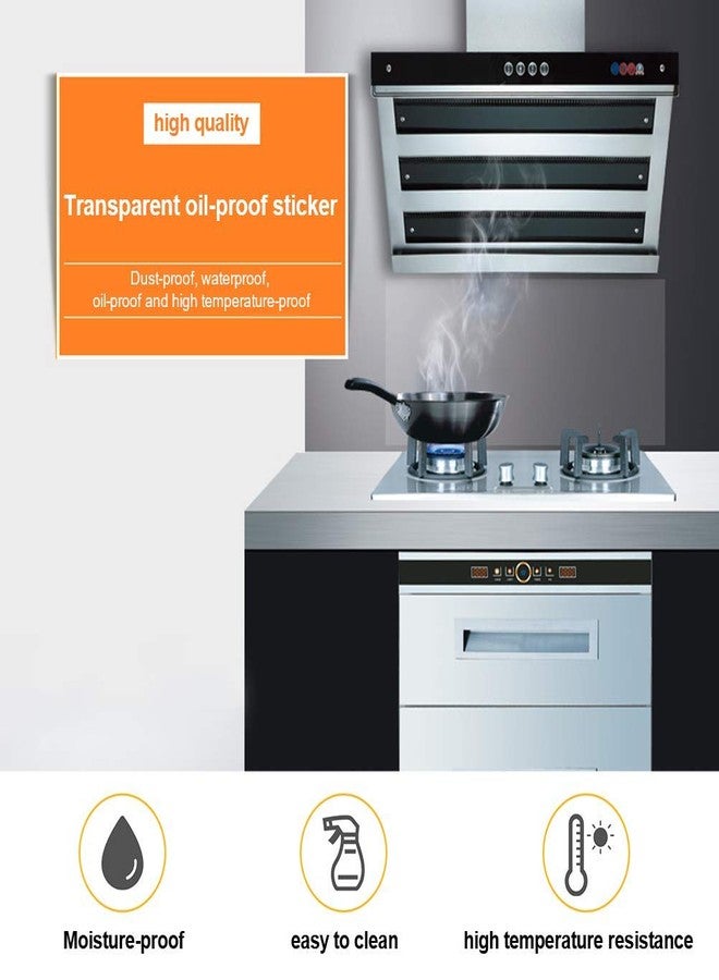 Akki World Kitchen Wall Sticker Tails Oil-Proof Temperature Resistant and Waterproof Transparent Wall Sticker (Size - 45 X 60 cm)(Polyvinyl Chloride) - Image 2