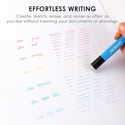 Grabie Erasable Gel Pens, 36 Colors Erasable Pens, Make Mistakes Disappear Colored Pens, Assorted Color Inks for Drawing Writing Planner,Gel Pens for Coloring, Set of 36 - Image 5