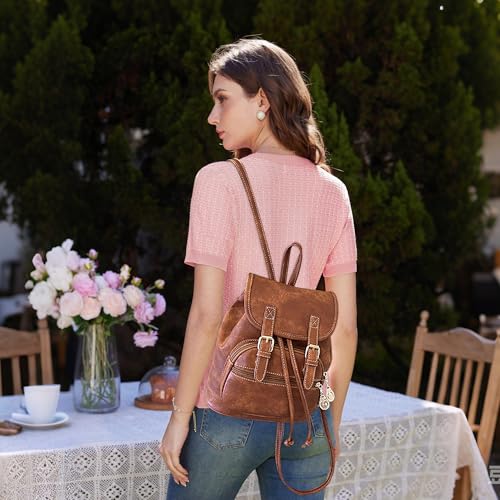 Dora & Liz Mini Backpack Purse for Women Leather Fashion Cute Small Backpacks Lightweight Travel Ladies Shoulder Bags - Image 2
