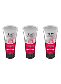 Olay Regenerist Regenerating Advanced Anti Aging Cream Facial Cleanser 5 oz (Pack of 3) 