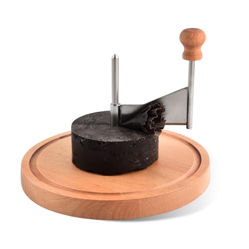 ShinianYa Cheese Curler Beech Wood-Stainless Steel - Best for Tete de Moine Curler and Chocolate Shavings and curls, Girolle Cheese Curler & shaver - Image 4