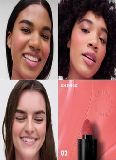 SEPHORA SEPHORA COLLECTION Blush & Go Longwear Matte Liquid Blush – 2-in-1 Lip & Cheek Color – 02 On The Go - Watermelon Pink Matte – 7ml  - Image 2