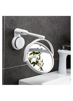 Excefore Suction Cup Wall Mirror Bathroom Mirror Makeup Mirror Wall Hanging Mirror 360 Adjustable Double Sided Magnifying Mirror Desktop Mirror Table Mirror  - Image 4