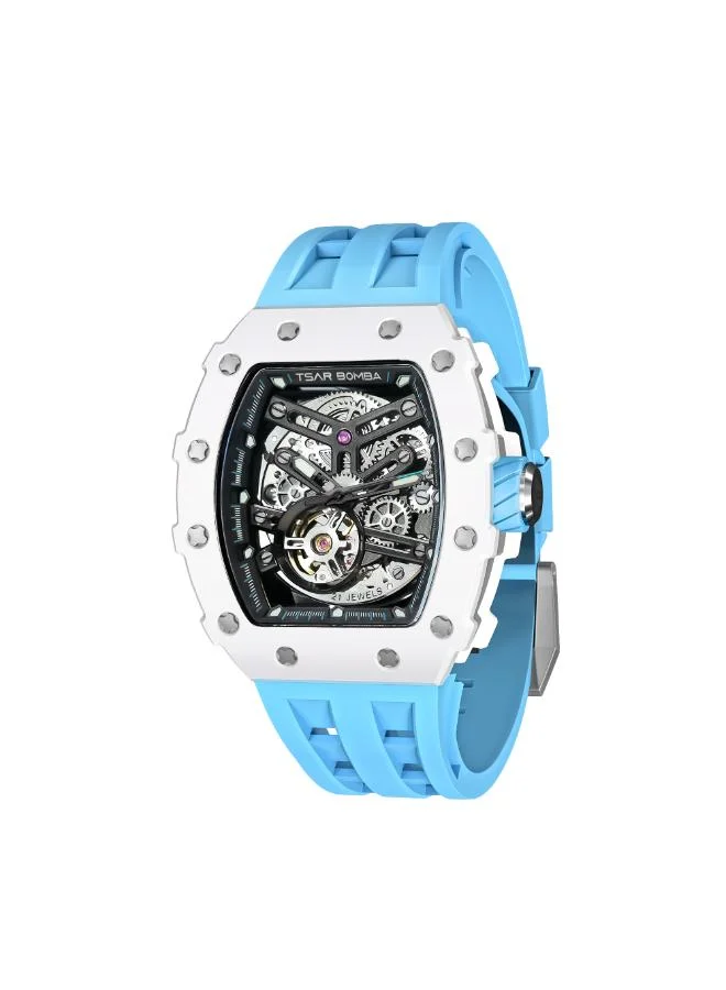 TSAR BOMBA Men's FKM Rubber Automatic Watch TB8208C-06 - 43.5*50.5 mm