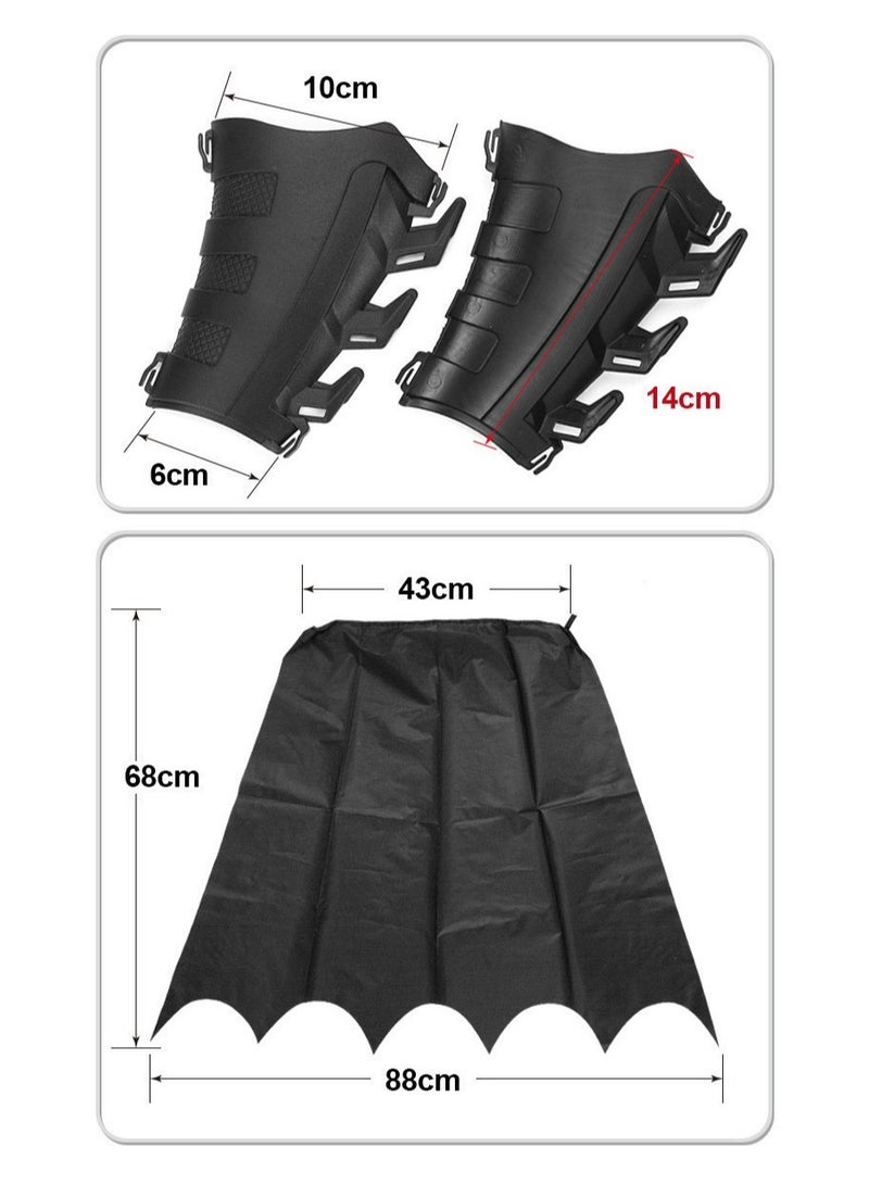 Batman Kids Cosplay Costume Set -Boy's Halloween Cape Cloak + Mask | One-Size 100-140cm | Birthday Gift | Role Play for Girls/Boys  - Image 3