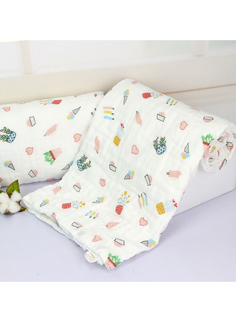 Pure Cotton Cartoon Printed Bath Towels