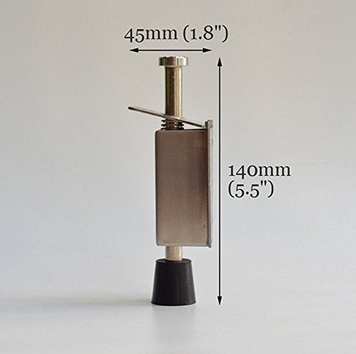 zoele Stainless Steel Door Stopper Spring Loaded Telescopic Step On Door Holder Stop & Release by Foot - Image 3