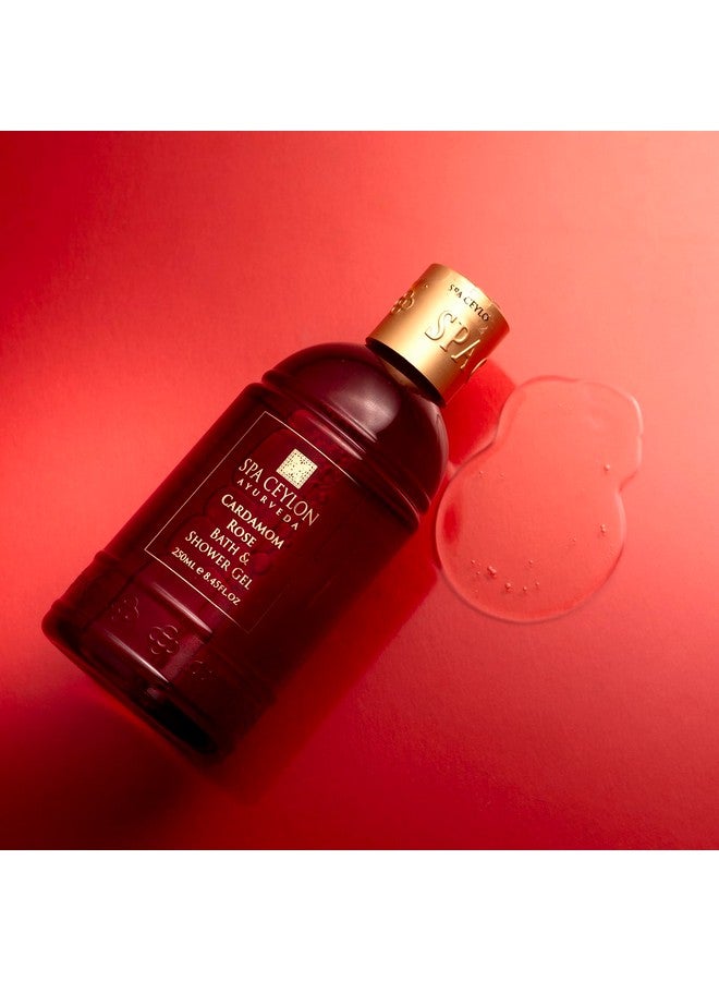 سبا سيلون جل الاستحمام والحمام بالورد والهيل، غسول استحمام عشبي فاخر مع خلاصة الصبار وجوز الهند وورد الهيمالايا المنعش والمغذي لجميع أنواع البشرة - Image 2