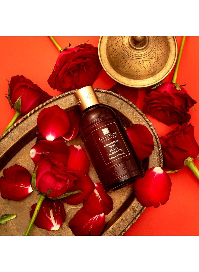 سبا سيلون جل الاستحمام والحمام بالورد والهيل، غسول استحمام عشبي فاخر مع خلاصة الصبار وجوز الهند وورد الهيمالايا المنعش والمغذي لجميع أنواع البشرة - Image 3