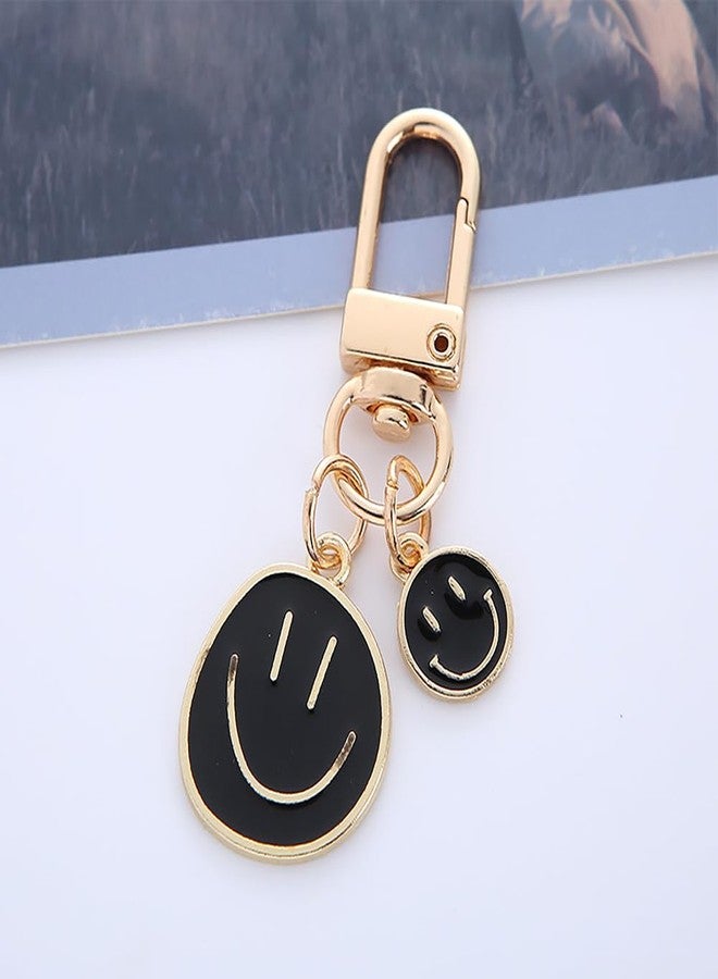 Comidox 3Pcs Cute Smile Key Chain for Women Smile Expression Keychains Perfect for Handbags Purse and Car Keys Decorations - Image 3