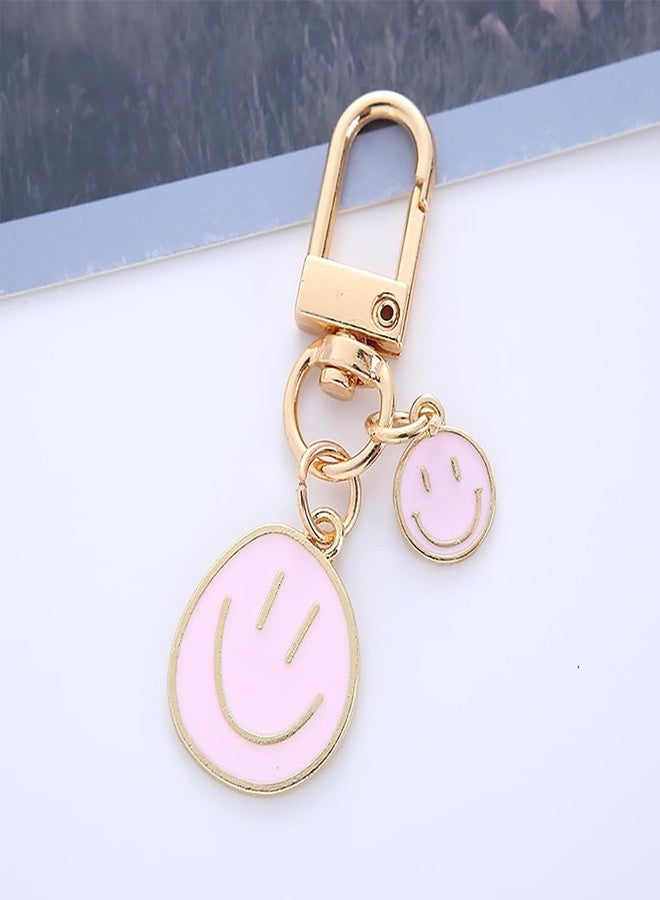 Comidox 3Pcs Cute Smile Key Chain for Women Smile Expression Keychains Perfect for Handbags Purse and Car Keys Decorations - Image 5