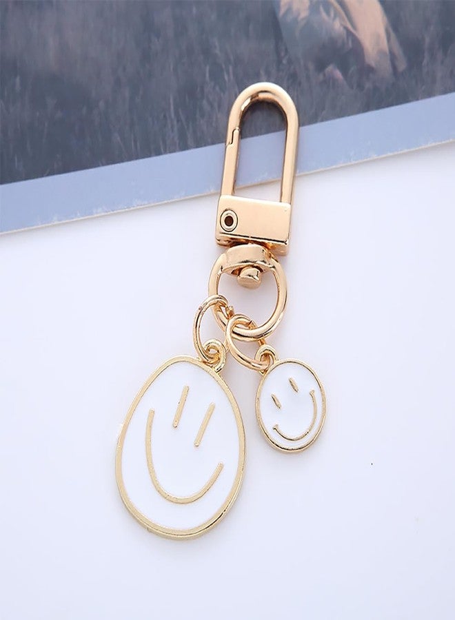 Comidox 3Pcs Cute Smile Key Chain for Women Smile Expression Keychains Perfect for Handbags Purse and Car Keys Decorations - Image 4