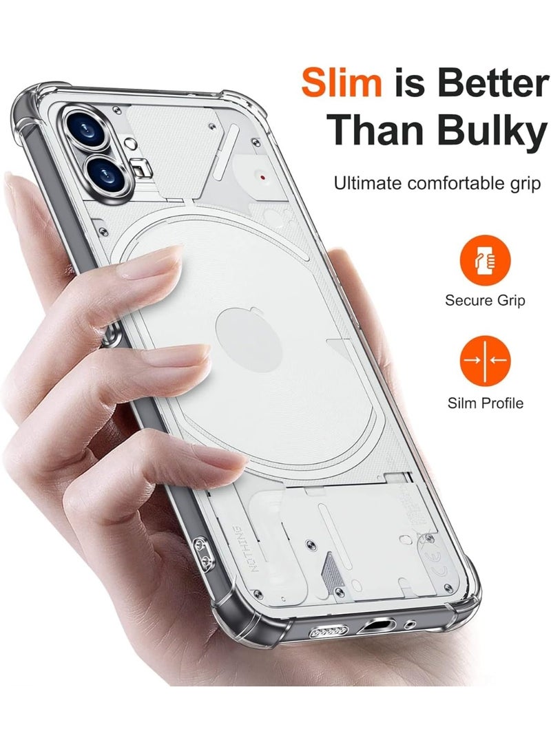 موز Back Cover for Nothing Phone 1 5G Transparent Mobile Back Case Shock Proof Design Camera Edges Protection Crystal Clear Phone Case Silicon Soft TPU and Flexible (Nothing Phone (1) - Image 5