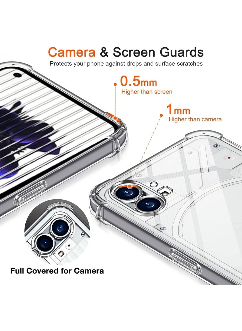 موز Back Cover for Nothing Phone 1 5G Transparent Mobile Back Case Shock Proof Design Camera Edges Protection Crystal Clear Phone Case Silicon Soft TPU and Flexible (Nothing Phone (1) - Image 4