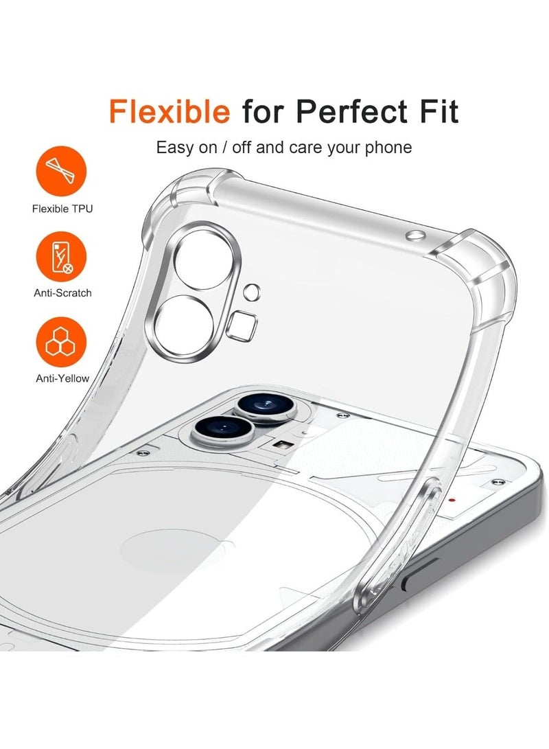 موز Back Cover for Nothing Phone 1 5G Transparent Mobile Back Case Shock Proof Design Camera Edges Protection Crystal Clear Phone Case Silicon Soft TPU and Flexible (Nothing Phone (1) - Image 2