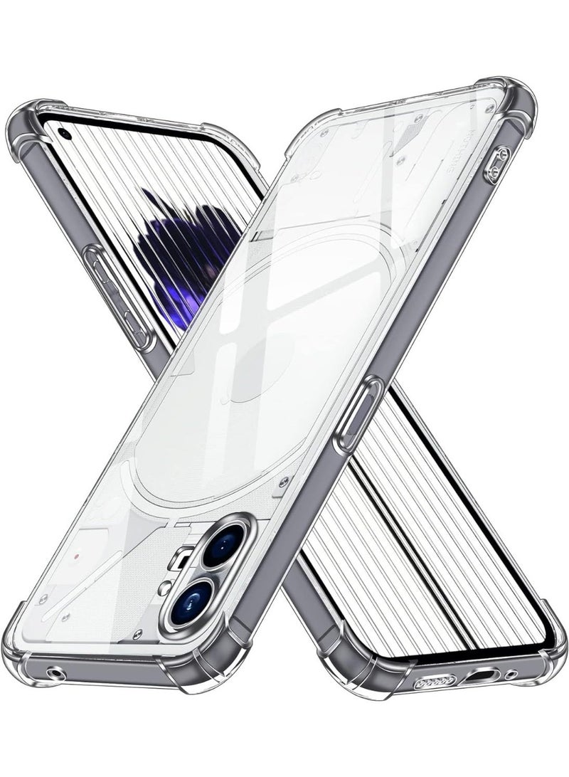 موز Back Cover for Nothing Phone 1 5G Transparent Mobile Back Case Shock Proof Design Camera Edges Protection Crystal Clear Phone Case Silicon Soft TPU and Flexible (Nothing Phone (1) - Image 1