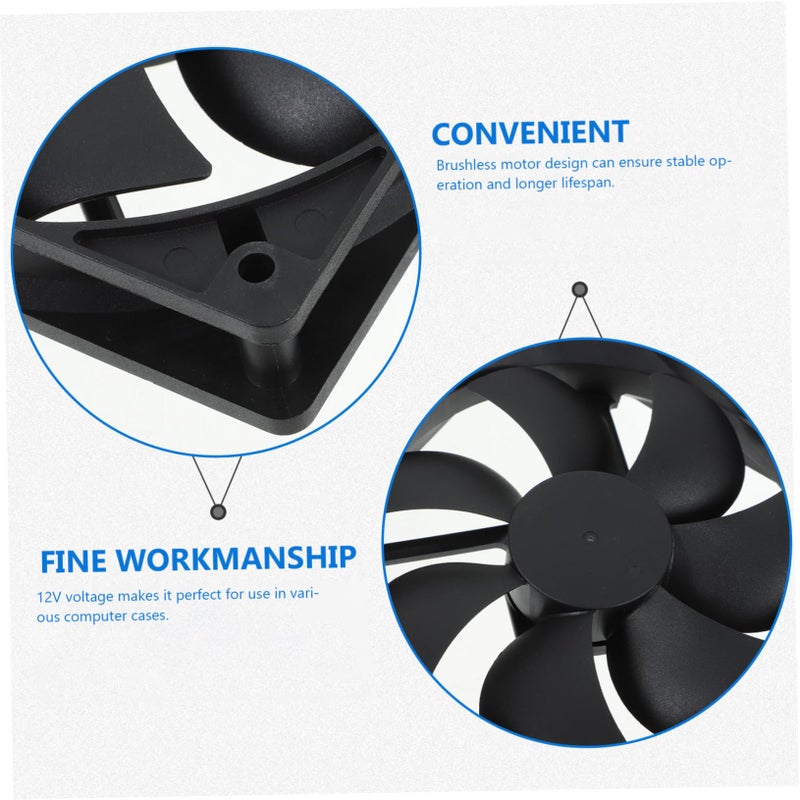120mm Dual Ball Bearing Computer Case Fan Replaceable Plug Quiet Efficient Cooling - Image 3