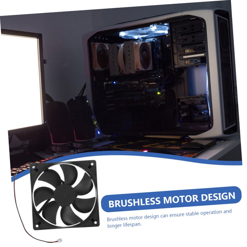 120mm Dual Ball Bearing Computer Case Fan Replaceable Plug Quiet Efficient Cooling - Image 4