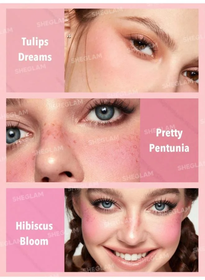 SHEGLAM Floral Flush Blush Palette-Blushing Bouquet