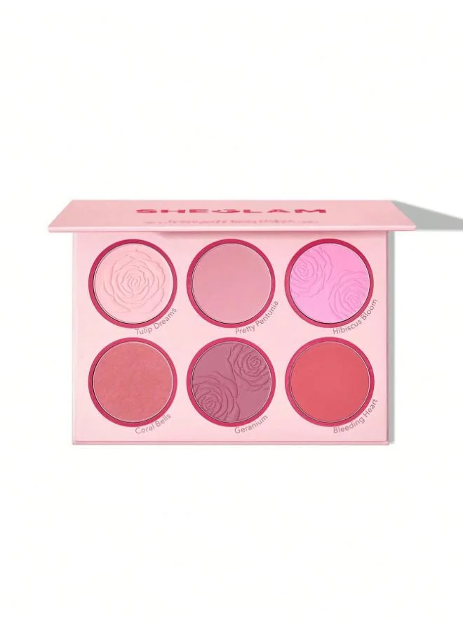 شيجلام Floral Flush Blush Palette-Blushing Bouquet