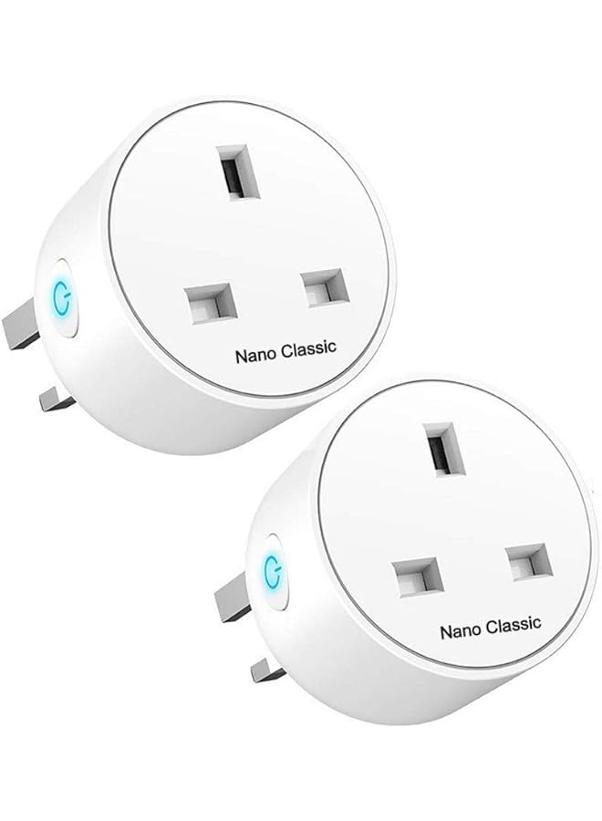 Nano Classic Nano Classic Wifi Smart Plug (2 Pcs in1 Pack) iOS Android App Remote compatible with Alexa, Google Home, IFTTT Control for home automation (2 Pcs in1 Pack)  - Image 1