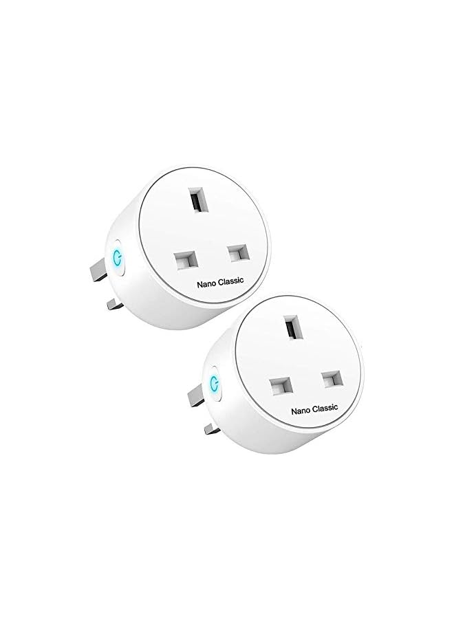 Nano Classic Nano Classic Wifi Smart Plug (2 Pcs in1 Pack) iOS Android App Remote compatible with Alexa, Google Home, IFTTT Control for home automation (2 Pcs in1 Pack)  - Image 2