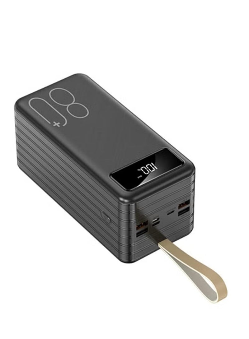 ELTRAZONE Slim 7000mAh Portable Power Bank with Built-in USB & Type-C Cables, Fast Charging External Battery Pack, LED Power Display, Ultra-Compact Travel Charger for iPhone and All Smartphones - Image 1