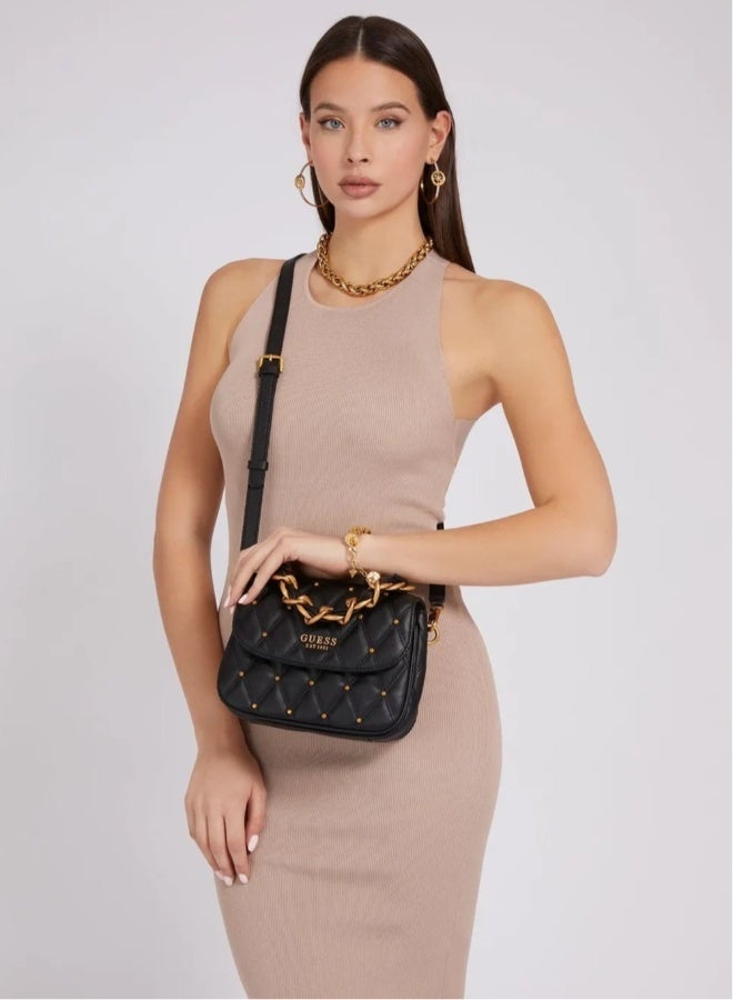 GUESS Guess Original Wanita - Triana Flap Shoulder Bag - Image 5