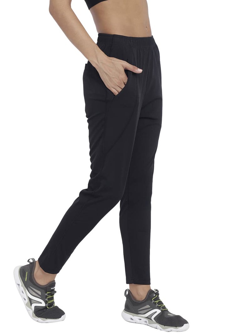 CHKOKKO Women Trackpants Sports Running Workout Lowers Black L - Image 5