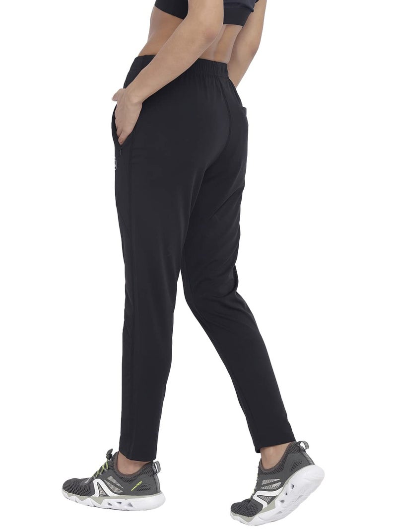 CHKOKKO Women Trackpants Sports Running Workout Lowers Black L - Image 4