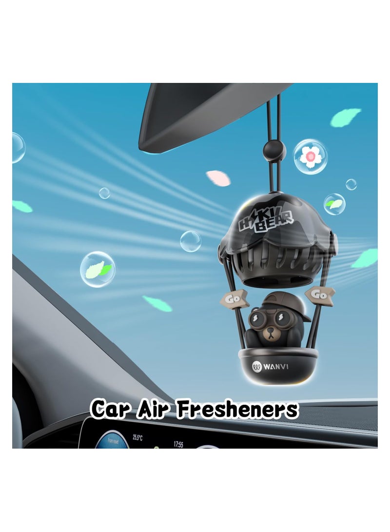Excefore Car Air Fresheners, Cute Bear Car Air Hanging Fragrance Air Creative Car Perfume Decoration Automotive Air Freshener for Wardrobe, Bathroom and Hanging Ornaments (Hanging Bear) - Image 3
