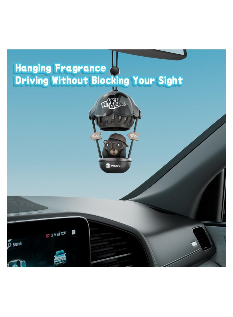 Excefore Car Air Fresheners, Cute Bear Car Air Hanging Fragrance Air Creative Car Perfume Decoration Automotive Air Freshener for Wardrobe, Bathroom and Hanging Ornaments (Hanging Bear) - Image 4